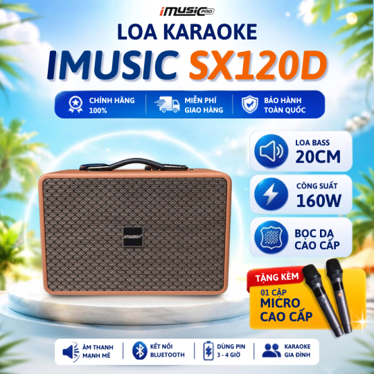 LOA XÁCH TAY IMUSIC SX 120D
