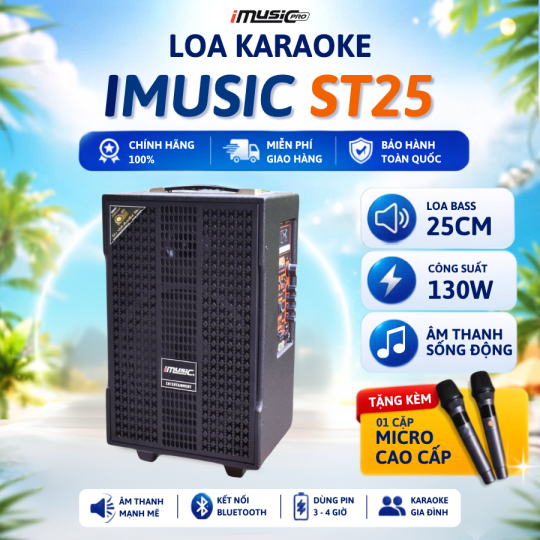 LOA KARAOKE DI ĐỘNG IMUSIC ST 25
