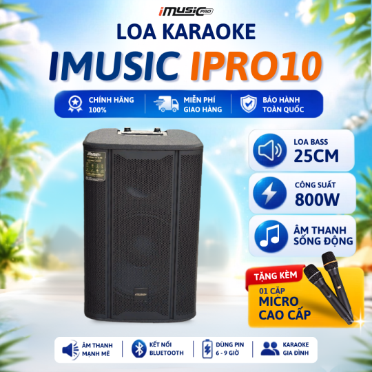 LOA XÁCH TAY IMUSIC IPRO 10