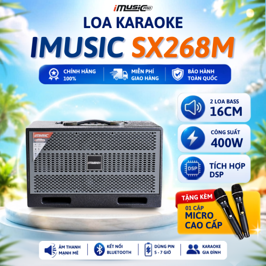 LOA XÁCH TAY IMUSIC SX 268M